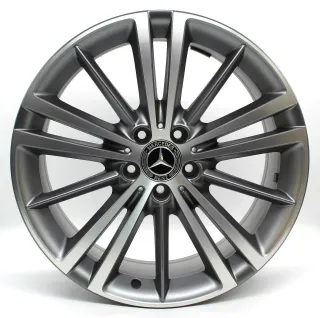 Alufelge 19 Zoll Mercedes-Benz CLS C257 Original Einzelfelge Ersatzfelge Mehrspeichenfelge A2574010400 grau glanzgedreht 9x19ET33 5x112 66,6 Neu: Sonstige - Bild 1