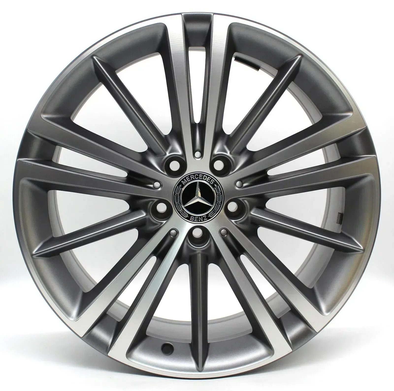 Alufelge 19 Zoll Mercedes-Benz CLS C257 Original Einzelfelge Ersatzfelge Mehrspeichenfelge A2574010400 grau glanzgedreht 9x19ET33 5x112 66,6 Neu: Sonstige - Bild 1