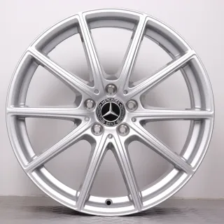 Alufelgen 19 Zoll Mercedes-Benz CLE 300E C236 Original Felgen Felgensatz 5-Doppelspeichen A2364010600 & A2364010800 silber 8x19ET45,1 & 9x19ET60,6 5x112 66,6mm - Bild 2