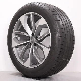 Sommerräder 20 Zoll Audi e-tron GE & Q8 etron Original Felgen 4KE601025 Sommerreifen 255/50R20 109H XL AO Bridgestone Alenza 001 5-Doppelspeichen-Edge-Design Titanoptik AUDI SPORT - Bild 6