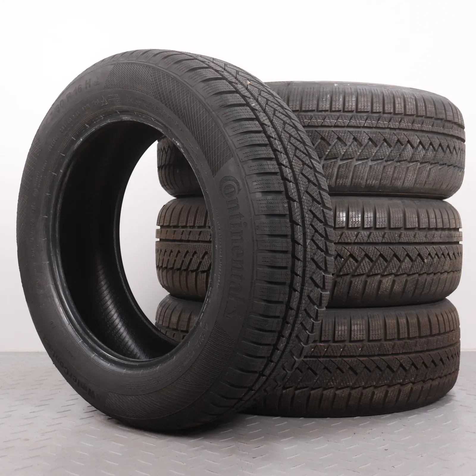4x Winterreifen Continental Winter Contact TS850P 205/60R16 92H AO DOT18 volles Profil 2056016 demontiert von Neuwagen - Bild 1