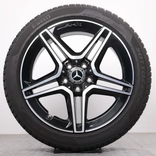 Winterräder 18 Zoll Mercedes-Benz A- B- CLA- Klasse W177 V177 W247 C118 X118 Original Felgen A1774011500 Winterreifen 5mm DOT18 225/45R18 91H MO Pirelli - Bild 6