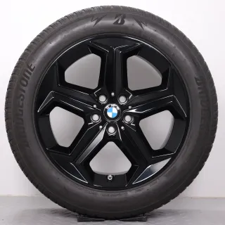 Winterräder 18 Zoll BMW X1 iX1 U11 & X2 iX2 U10 Original Felgen schwarz 6898039 Styling 865 Winterreifen 5mm DOT22 225/55R18 102H XL * Bridgestone Blizzak LM005 - Bild 3