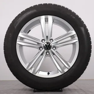 Winterräder 18 Zoll VW Tiguan II & Allspace Original Felgen Sebring 5NA601025M Winterreifen 235/55R18 104H XL AO Pirelli Sottozero Winter 210 Serie 2 5mm - Bild 5
