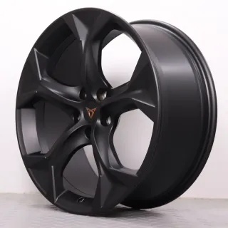 Alufelgen 19 Zoll Cupra Formentor KM Original Felgen Felgensatz Exclusive 5FF601025E schwarz matt 8x19ET40 5x112 57,1 NEU pulverbeschichtet - Bild 7