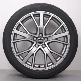 Sommerräder 20 Zoll Audi Q3 & RSQ3 F3 Original Felgen 83A601025BA 5-Y-Speichen-Stern-Design AUDI SPORT Titanoptik Sommerreifen Hankook Ventus S1 EVO2 SUV 255/40R20 101Y XL AO NEU - Bild 3